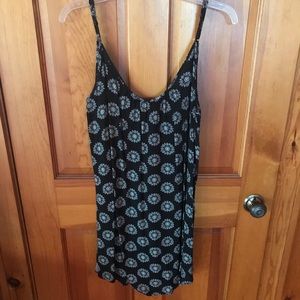 Black flower sundress